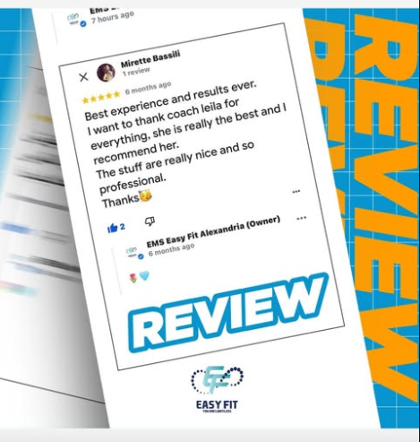 Client review 9 from Easy Fit Alexandria client